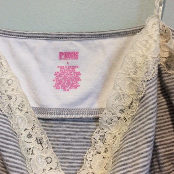 Pink Victoria’s Secret tank top lace camisole - Picture 4 of 4